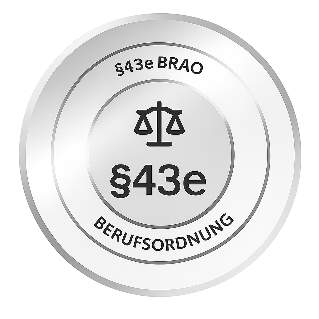 § 43e BRAO, Berufsordnung konform